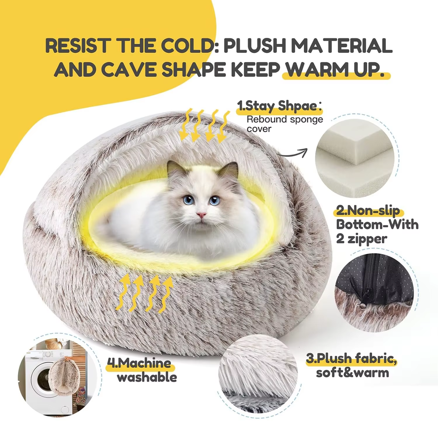 Cozy Pet Calming Bed