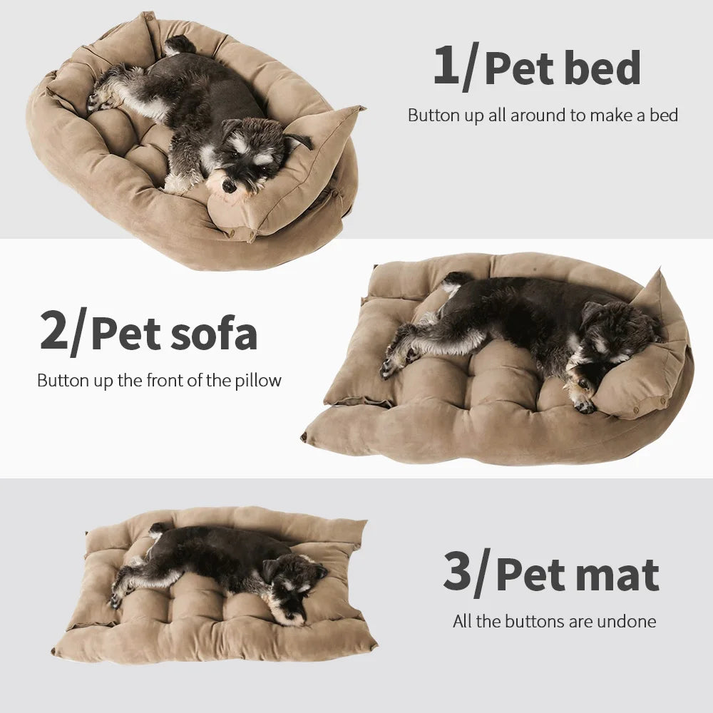 Multifunction 3 in 1 Calming Dog Bed