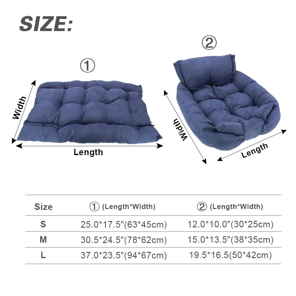 Multifunction 3 in 1 Calming Dog Bed